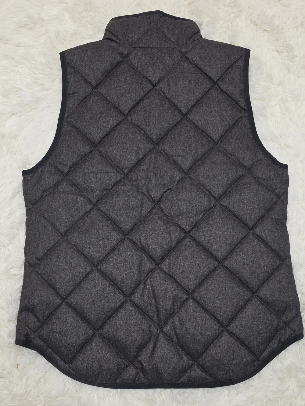 J. Crew- Excursion Charcoal Gray Quilted Down Vest. Size S